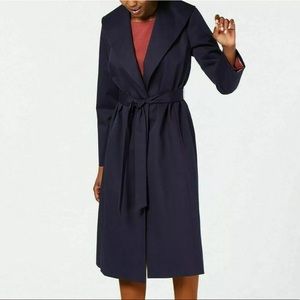 Eileen fisher organic cotton navy midnight coat XS